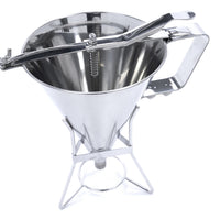 Dispensateur de pâte - 1,6 L - acier inoxydable - bouton de dosage inclus