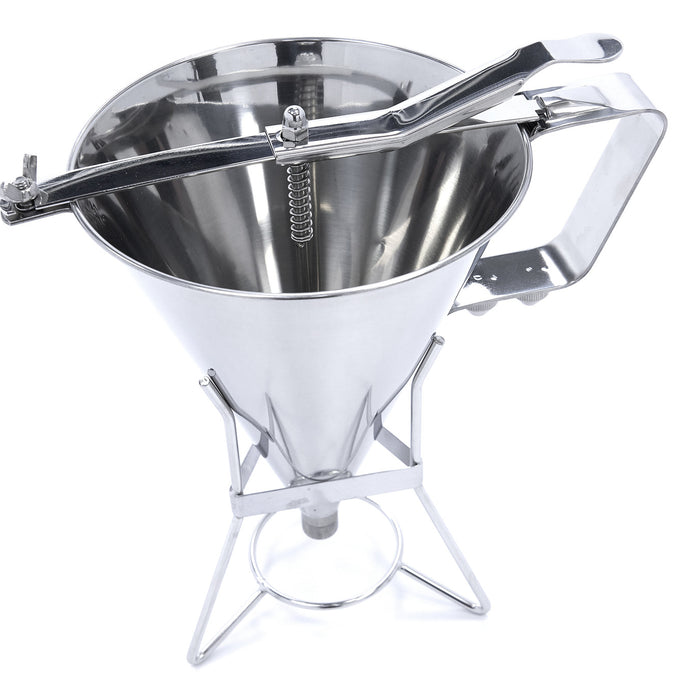 Dispensateur de pâte - 1,6 L - acier inoxydable - bouton de dosage inclus