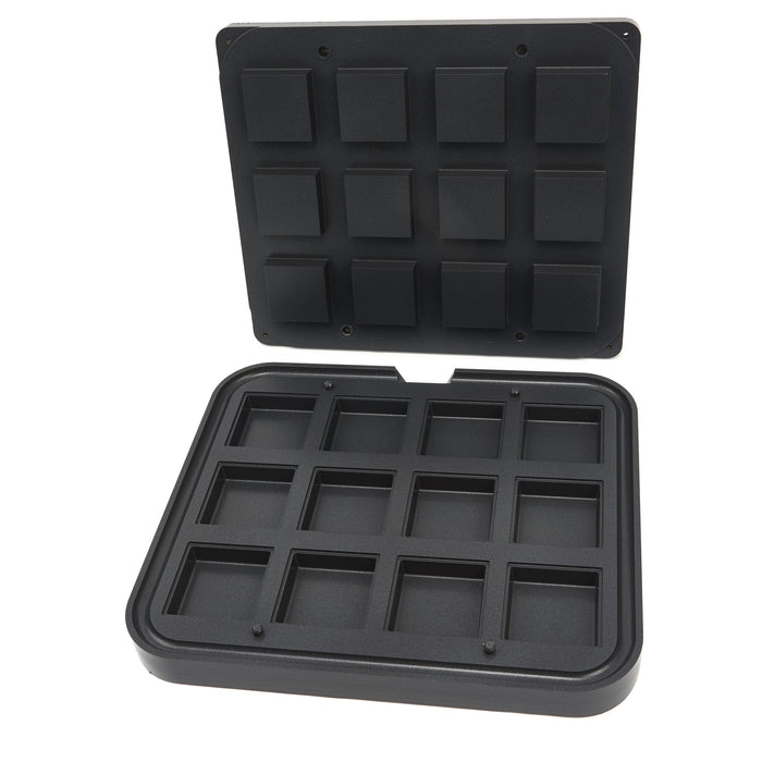 Moule à Tartelette - Carré - 72/62 mm - 12 pieces