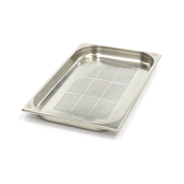 Récipient gastronorm - 1/1 GN - profondeur 4 cm - acier inoxydable - perforé