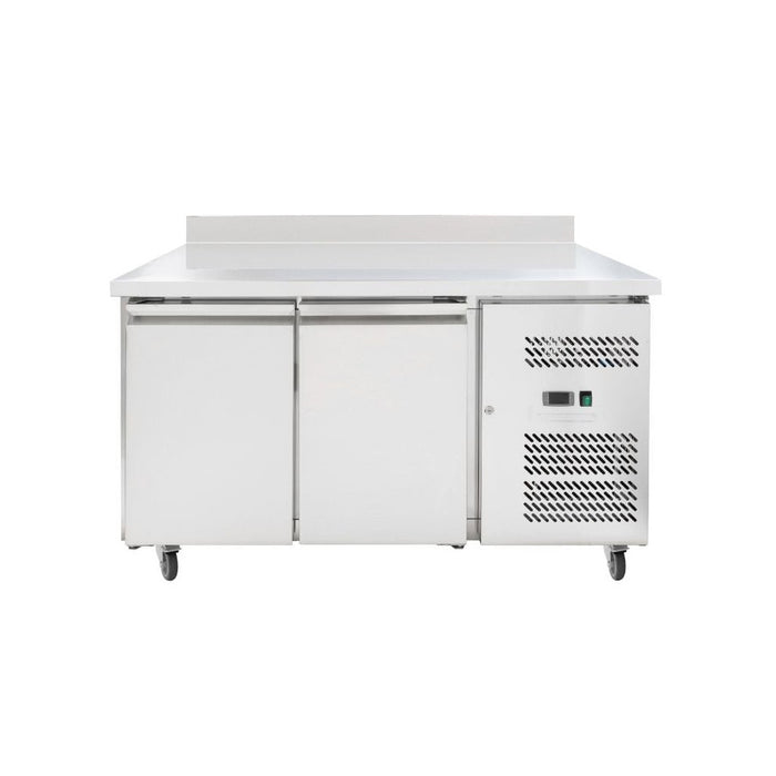 Table Réfrigérée 2 Portes GN1/1 - Profondeur 700 avec Dosseret