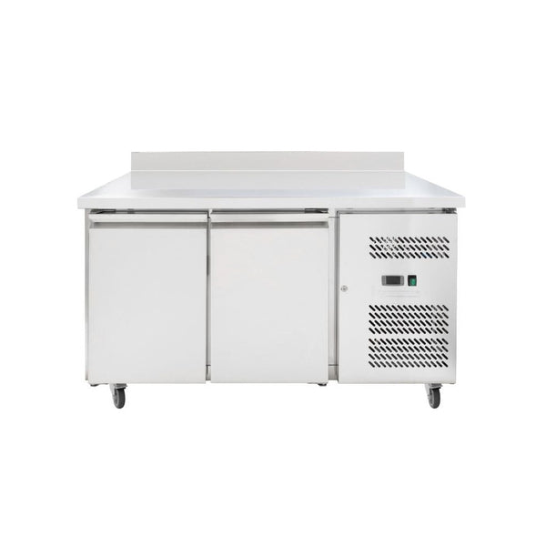 Table Réfrigérée 2 Portes GN1/1 - Profondeur 700 avec Dosseret